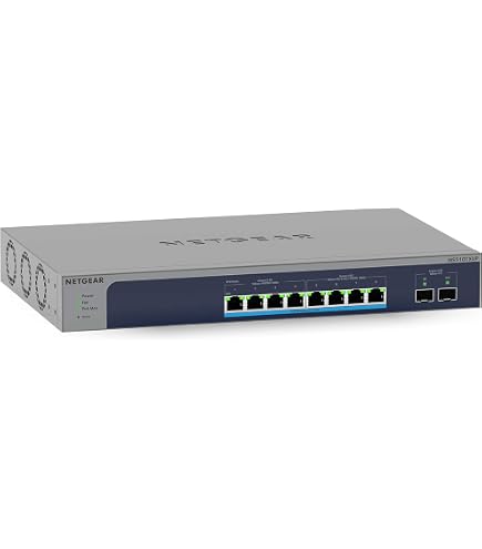 NETGEAR XS708E Switch 8 Port 10GbE Ethernet LAN Switch Plus